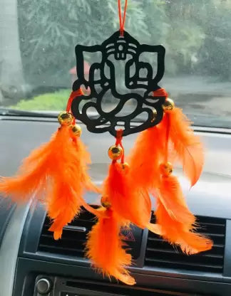 Ganesh Car Hanging Handmade Black